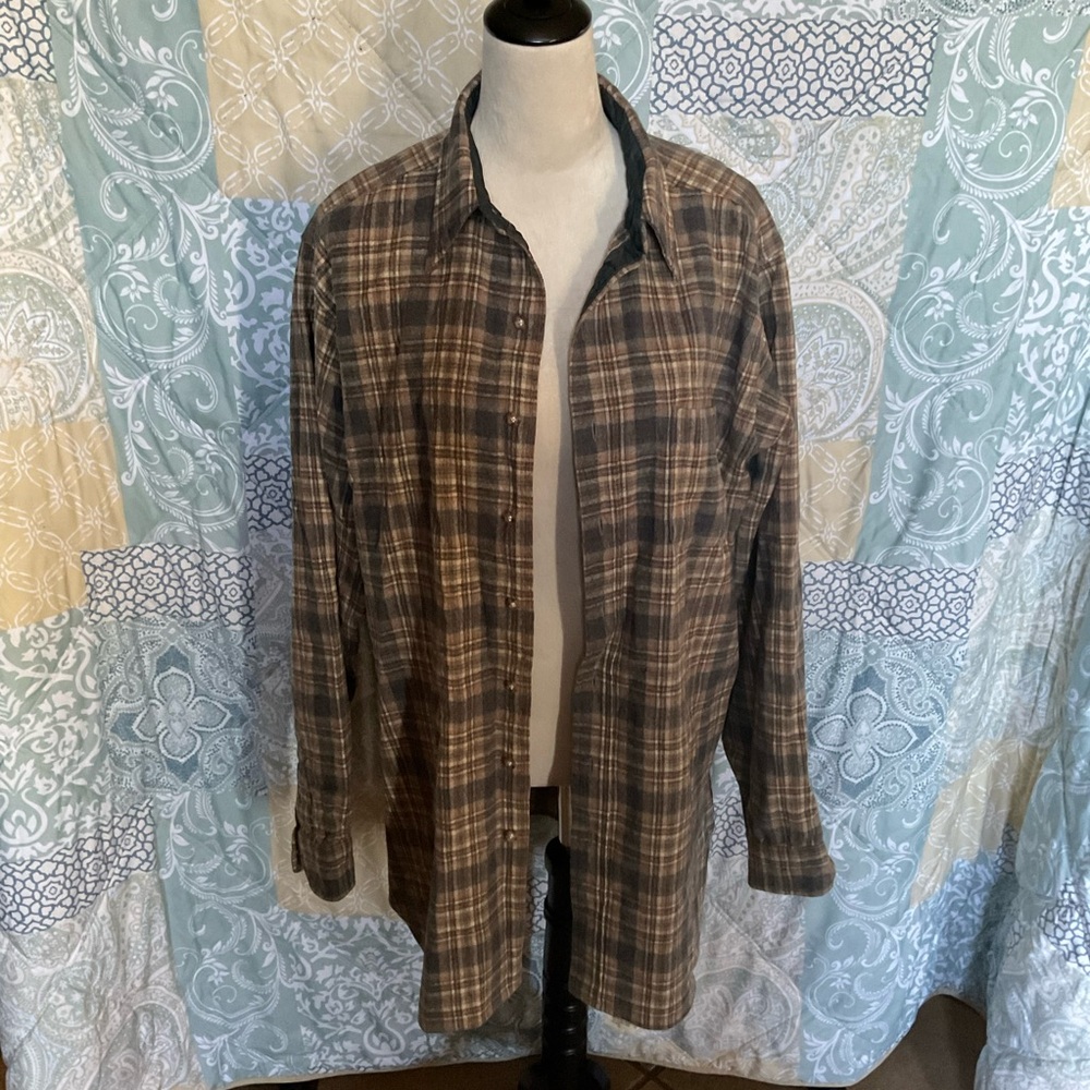 Pendleton Brown Casual Button Down Shirt - image 2